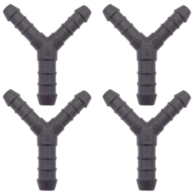 4 x YOU.S Original Schlauchverbinder Zwischenstück RGV Ø 8x10x8 mm - Y Form