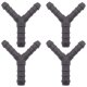 4 x YOU.S Original Schlauchverbinder Zwischenstück RGV Ø 8x10x8 mm - Y Form