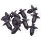 10 x YOU.S Original Radlauf Verkleidung Spritzschutz Spreizclips kompatibel mit KAWASAKI kompatibel mit KYMCO kompatibel mit SUZUKI - 00162154