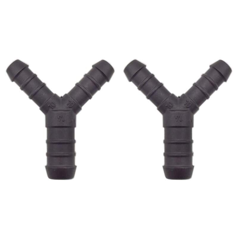 2 x YOU.S Original Schlauchverbinder Zwischenstück RGV Ø 10x14x10 mm - Y Form