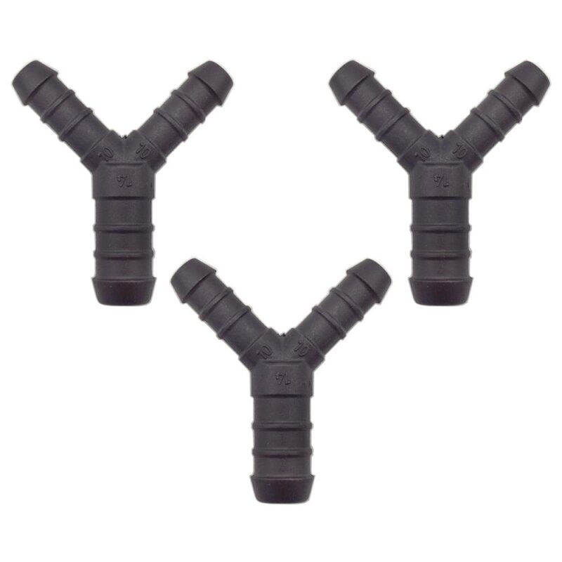 3 x YOU.S Original Schlauchverbinder Zwischenstück RGV Ø 10x14x10 mm - Y Form