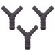 3 x YOU.S Original Schlauchverbinder Zwischenstück RGV Ø 10x14x10 mm - Y Form
