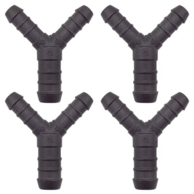 4 x YOU.S Original Schlauchverbinder Zwischenstück RGV Ø 10x14x10 mm - Y Form