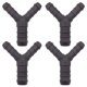 4 x YOU.S Original Schlauchverbinder Zwischenstück RGV Ø 10x14x10 mm - Y Form