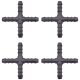 4 x YOU.S Original Schlauchverbinder Zwischenstück RGV Ø 6x6x6x6 mm - X Form