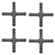 4 x YOU.S Original Schlauchverbinder Zwischenstück RGV Ø 5x5x5x5 mm - X Form