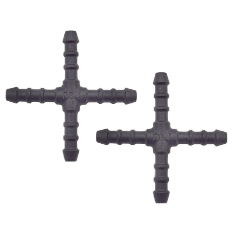 2 x YOU.S Original Schlauchverbinder Zwischenstück RGV Ø 4x4x4x4 mm - X Form