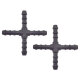 2 x YOU.S Original Schlauchverbinder Zwischenstück RGV Ø 4x4x4x4 mm - X Form