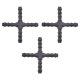 3 x YOU.S Original Schlauchverbinder Zwischenstück RGV Ø 4x4x4x4 mm - X Form