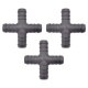 3 x YOU.S Original Schlauchverbinder Zwischenstück RGV Ø 16x16x16x16 mm - X Form