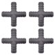 4 x YOU.S Original Schlauchverbinder Zwischenstück RGV Ø 16x16x16x16 mm - X Form