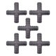 5 x YOU.S Original Schlauchverbinder Zwischenstück RGV Ø 16x16x16x16 mm - X Form