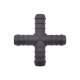 10 x YOU.S Original Schlauchverbinder Zwischenstück RGV Ø 14x14x14x14 mm - X Form