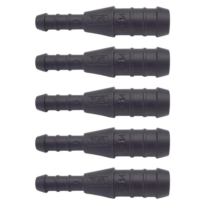 5 x YOU.S Original Schlauchverbinder Leitung Zwischenstück Ø 14x8 mm - Gerade Form