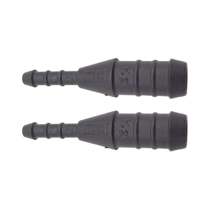 2 x YOU.S Original Schlauchverbinder Leitung Zwischenstück Ø 14x6 mm - Gerade Form
