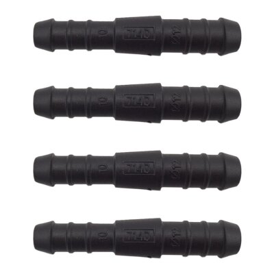 4 x YOU.S Original Schlauchverbinder Leitung Zwischenstück Ø 12x10 mm - Gerade Form
