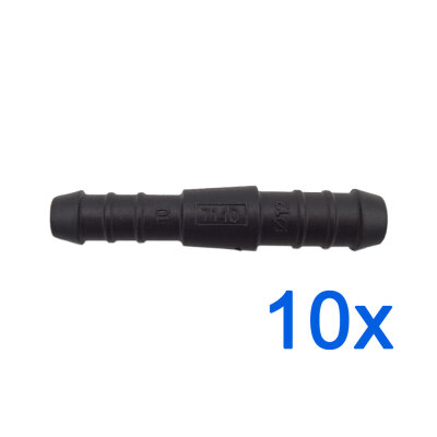 10 x YOU.S Original Schlauchverbinder Leitung Zwischenstück Ø 12x10 mm - Gerade Form