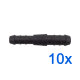 10 x YOU.S Original Schlauchverbinder Leitung Zwischenstück Ø 12x10 mm - Gerade Form