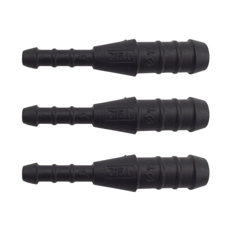3 x YOU.S Original Schlauchverbinder Leitung Zwischenstück Ø 12x6 mm - Gerade Form