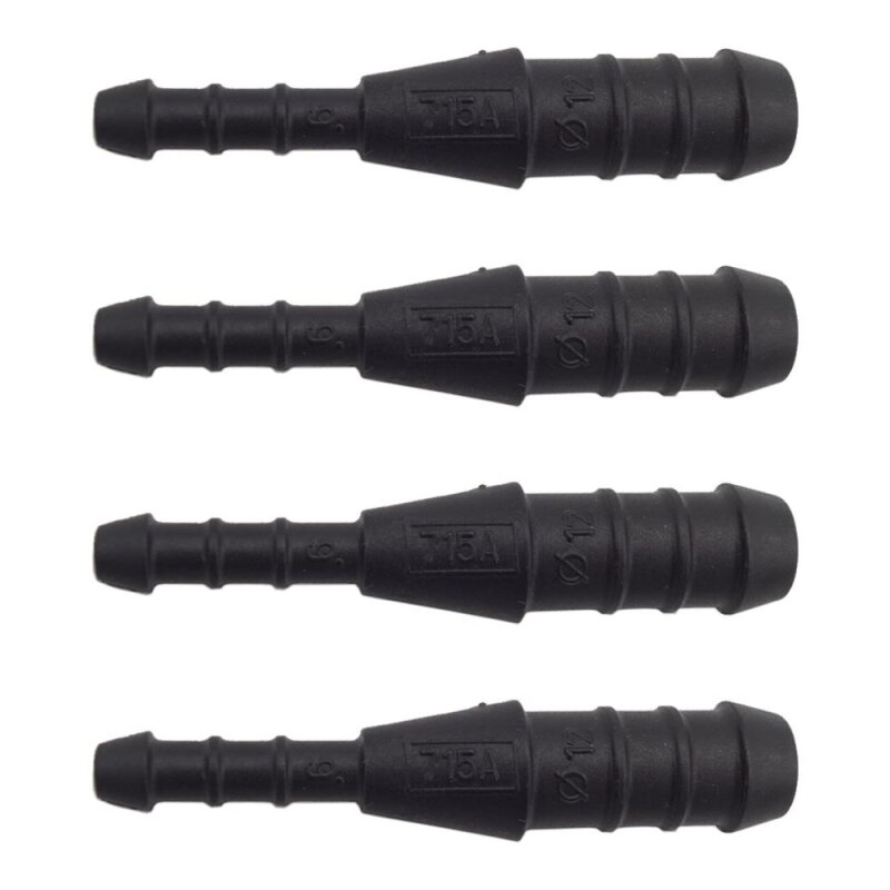 4 x YOU.S Original Schlauchverbinder Leitung Zwischenstück Ø 12x6 mm - Gerade Form