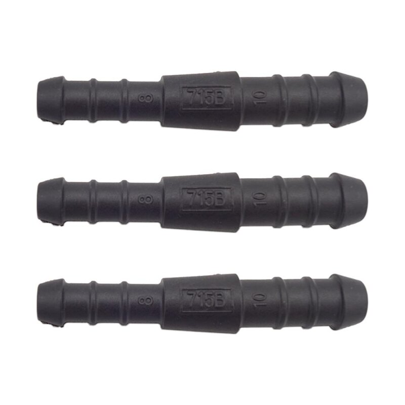3 x YOU.S Original Schlauchverbinder Leitung Zwischenstück Ø 10x8 mm - Gerade Form