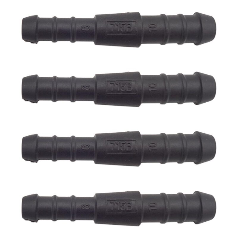 4 x YOU.S Original Schlauchverbinder Leitung Zwischenstück Ø 10x8 mm - Gerade Form