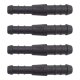 4 x YOU.S Original Schlauchverbinder Leitung Zwischenstück Ø 10x8 mm - Gerade Form