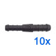 10 x YOU.S Original Schlauchverbinder Leitung Zwischenstück Ø 10x8 mm - Gerade Form