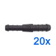 20 x YOU.S Original Schlauchverbinder Leitung Zwischenstück Ø 10x8 mm - Gerade Form