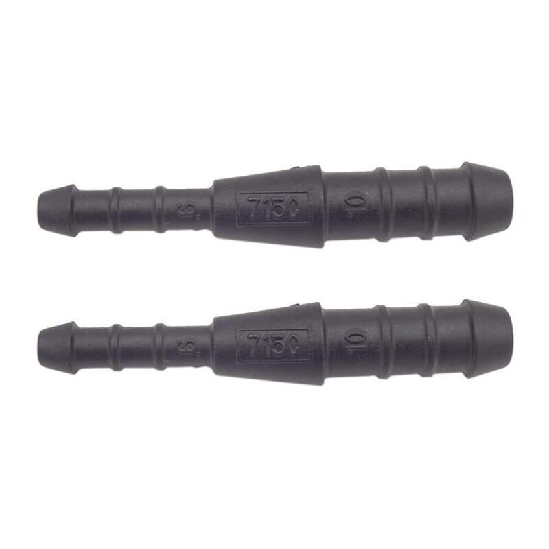 2 x YOU.S Original Schlauchverbinder Leitung Zwischenstück Ø 10x6 mm - Gerade Form