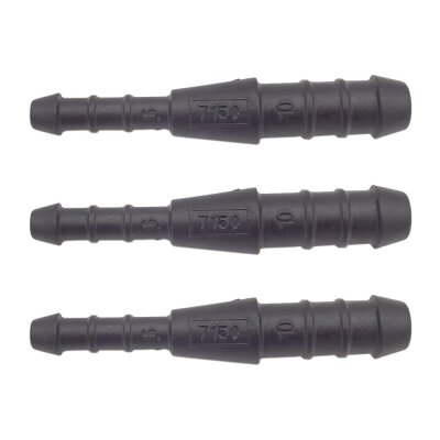 3 x YOU.S Original Schlauchverbinder Leitung Zwischenstück Ø 10x6 mm - Gerade Form