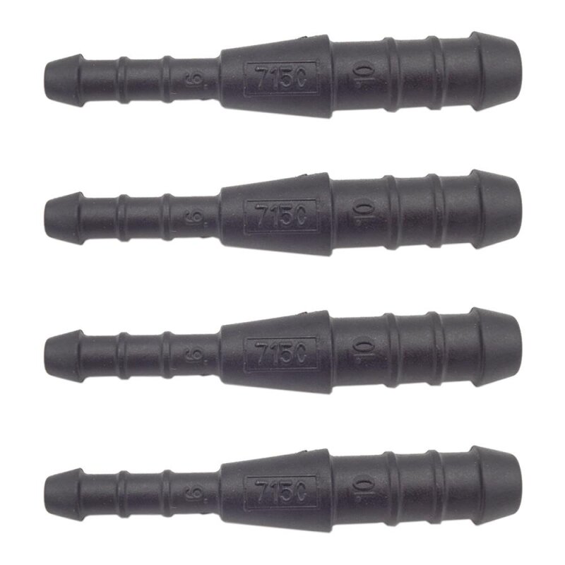 4 x YOU.S Original Schlauchverbinder Leitung Zwischenstück Ø 10x6 mm - Gerade Form