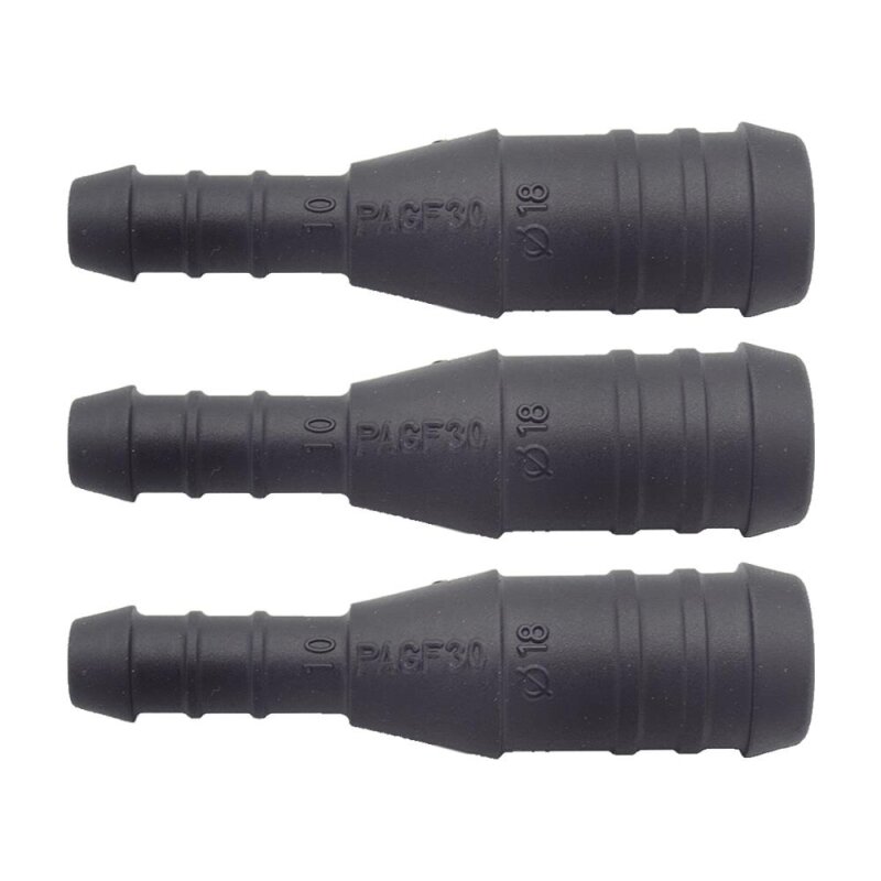3 x YOU.S Original Schlauchverbinder Leitung Zwischenstück Ø 18x10 mm - Gerade Form