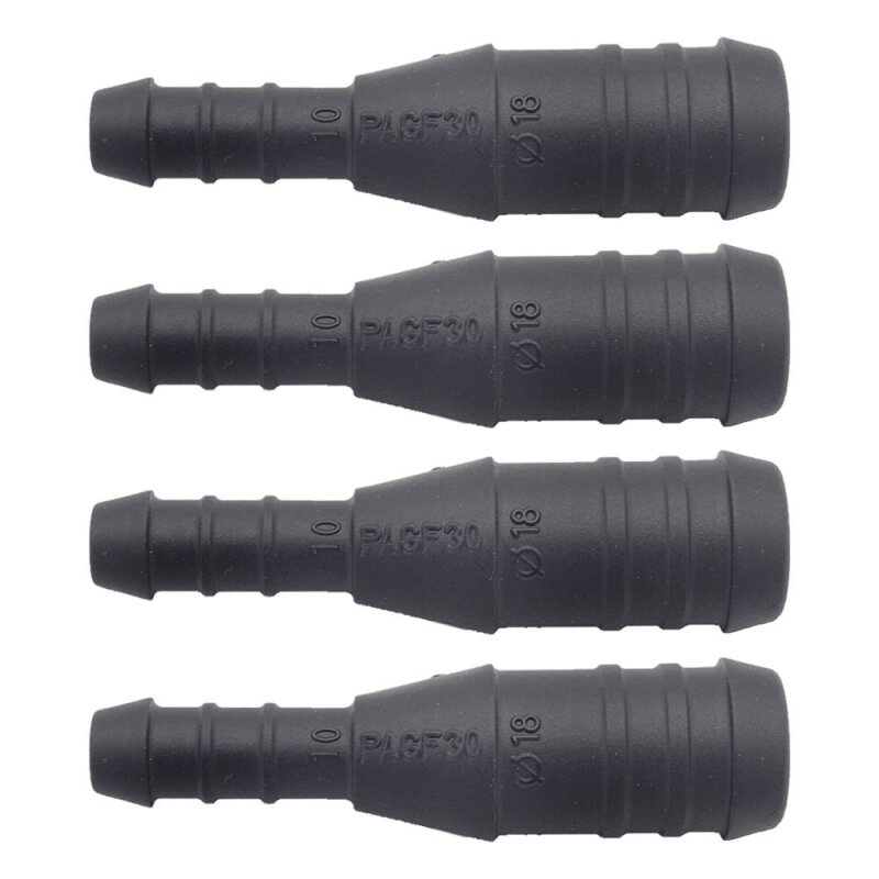 4 x YOU.S Original Schlauchverbinder Leitung Zwischenstück Ø 18x10 mm - Gerade Form