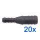 20 x YOU.S Original Schlauchverbinder Leitung Zwischenstück Ø 18x10 mm - Gerade Form