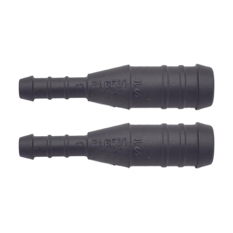 2 x YOU.S Original Schlauchverbinder Leitung Zwischenstück Ø 16x8 mm - Gerade Form