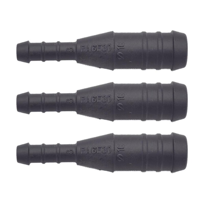 3 x YOU.S Original Schlauchverbinder Leitung Zwischenstück Ø 16x8 mm - Gerade Form