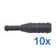 10 x YOU.S Original Schlauchverbinder Leitung Zwischenstück Ø 16x8 mm - Gerade Form