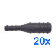 20 x YOU.S Original Schlauchverbinder Leitung Zwischenstück Ø 16x8 mm - Gerade Form