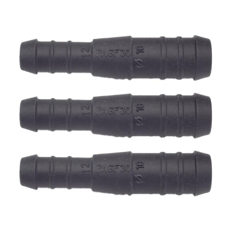 3 x YOU.S Original Schlauchverbinder Leitung Zwischenstück Ø 16x12 mm - Gerade Form