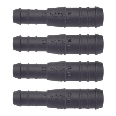 4 x YOU.S Original Schlauchverbinder Leitung Zwischenstück Ø 16x12 mm - Gerade Form
