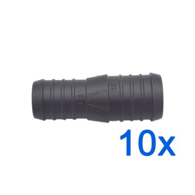 10 x YOU.S Original Schlauchverbinder Leitung Zwischenstück Ø 32x28 mm - Gerade Form