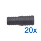 20 x YOU.S Original Schlauchverbinder Leitung Zwischenstück Ø 32x28 mm - Gerade Form