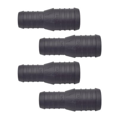 4 x YOU.S Original Schlauchverbinder Leitung Zwischenstück Ø 32x25 mm - Gerade Form