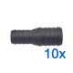 10 x YOU.S Original Schlauchverbinder Leitung Zwischenstück Ø 32x25 mm - Gerade Form
