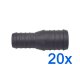 20 x YOU.S Original Schlauchverbinder Leitung Zwischenstück Ø 32x25 mm - Gerade Form