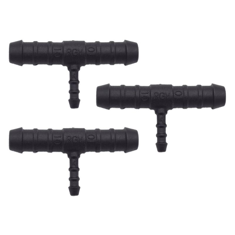 3 x YOU.S Original Schlauchverbinder Zwischenstück RGV Ø 10x10x4 mm - T-Stück Reduzierer