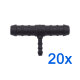 20 x YOU.S Original Schlauchverbinder Zwischenstück RGV Ø 10x10x4 mm - T-Stück Reduzierer