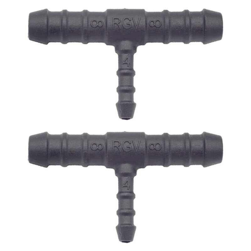 2 x YOU.S Original Schlauchverbinder Zwischenstück RGV Ø 8x8x4 mm - T-Stück Reduzierer