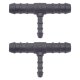 2 x YOU.S Original Schlauchverbinder Zwischenstück RGV Ø 8x8x4 mm - T-Stück Reduzierer